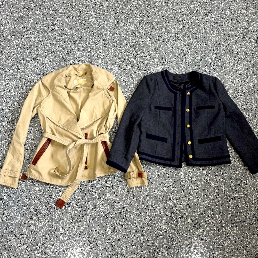 Michael Kors short trench coat